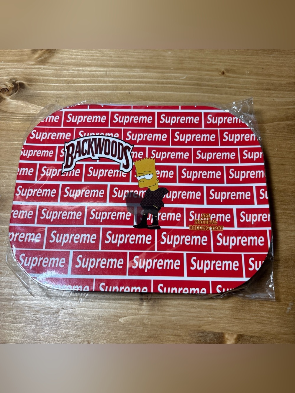 Premium Rolling Tray Ash Tray Magnet Bart Simpson Backwoods 7inx5.5in